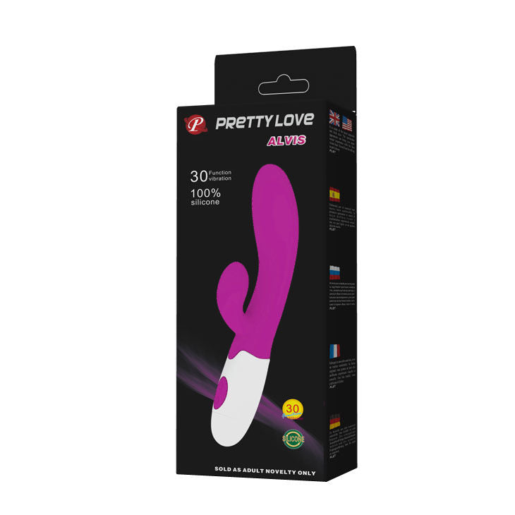 Flirtation Alvis Rabbit Vibrator - 20 cm - PRETTY LOVE