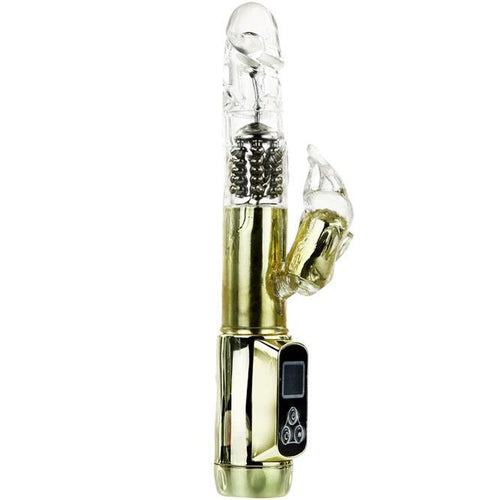 Rabbit Siberia Passion Gold | Rotating Rabbit, 5 Speeds + 5 Modes | Waterproof | Battery-Operated (3 × AAA) | BAILE