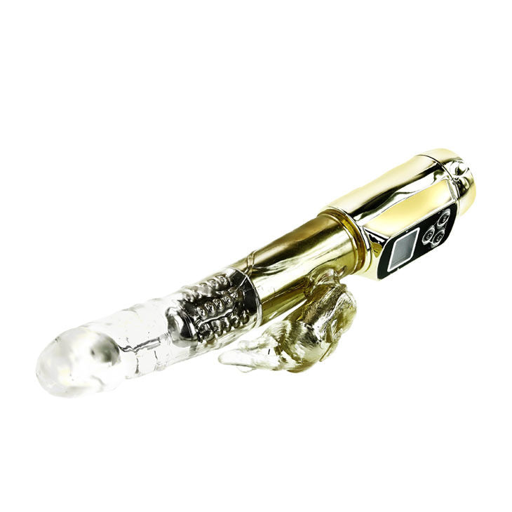 Rabbit Siberia Passion Gold | Rotating Rabbit, 5 Speeds + 5 Modes | Waterproof | Battery-Operated (3 × AAA) | BAILE