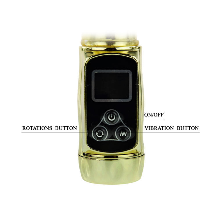 Rabbit Siberia Passion Gold | Rotating Rabbit, 5 Speeds + 5 Modes | Waterproof | Battery-Operated (3 × AAA) | BAILE