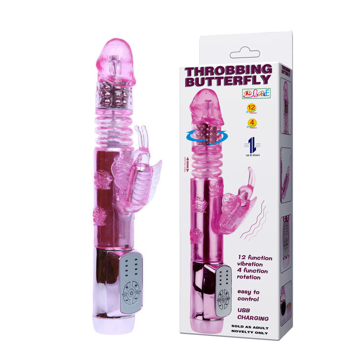 Throbbing Butterfly Rabbit | Rotator + Up & Down | USB Rechargeable | BAILE