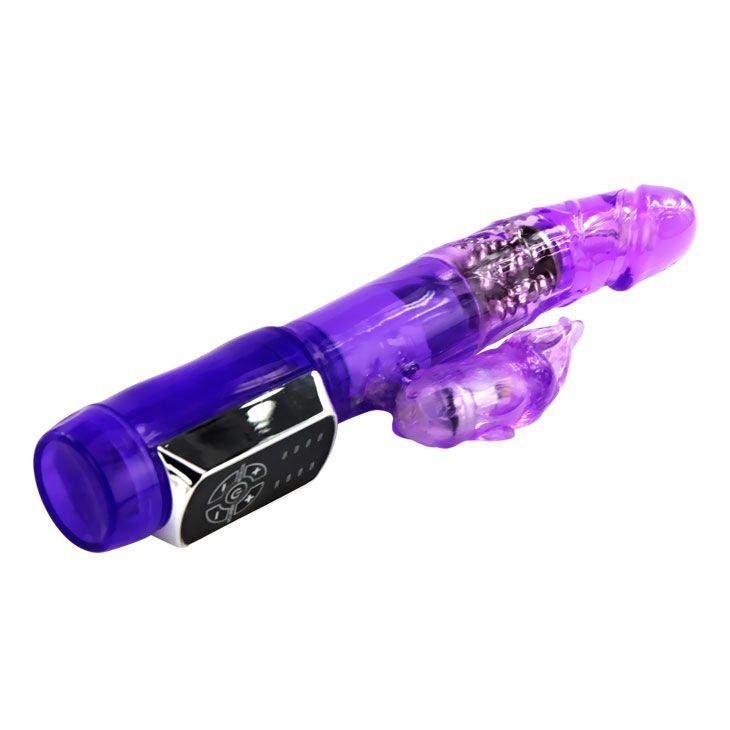 Rotating Rabbit Vibrator with Beads | 23.0 cm x 3.5 cm | BAILE Rabbit Passion Baron