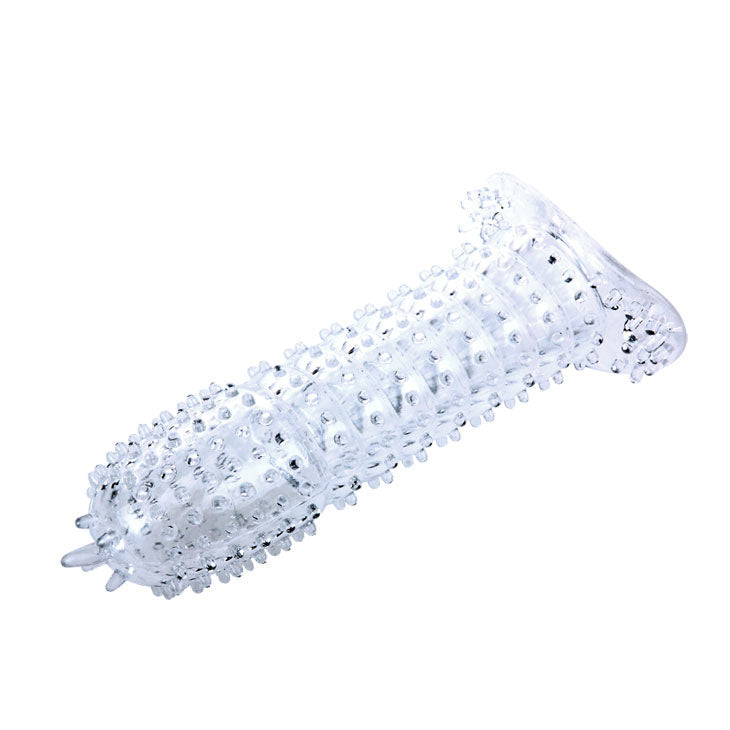 Silicone Penis Sheath with Stimulating Points Transparent | 14.2 cm | BAILE
