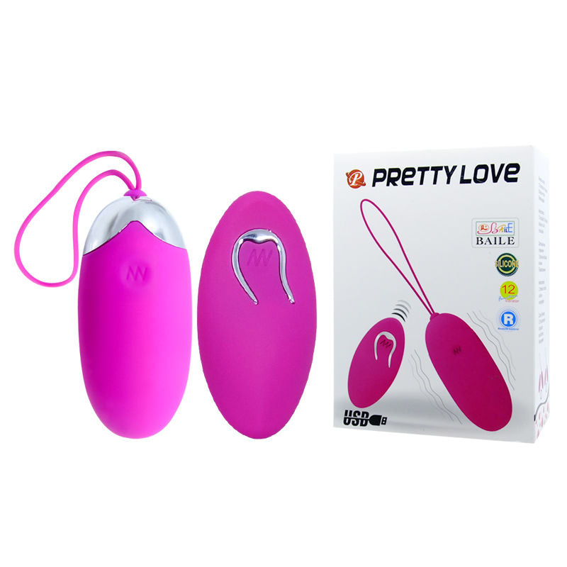Remote-control vibrating egg, 12 modes | PRETTY LOVE