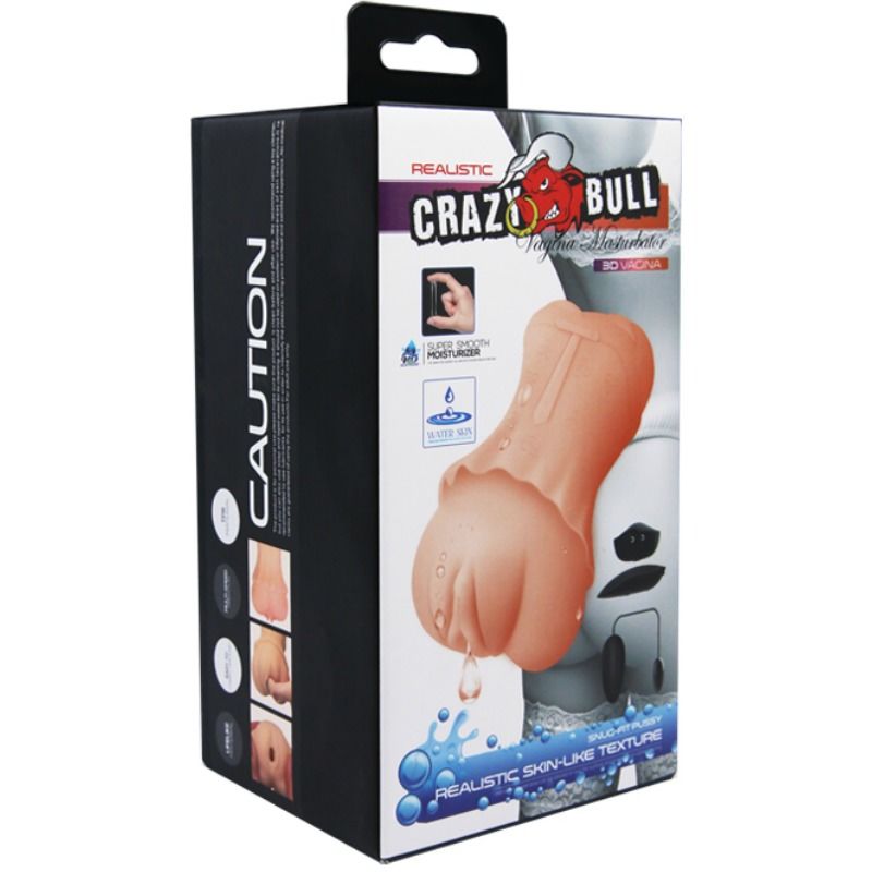 Crazy Bull Waterskin Vagina Masturbator with Vibrating Bullet