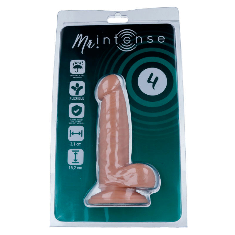 Realistic Dildo with Balls & Suction Cup 19.7 cm × 4.1 cm – MR INTENSE