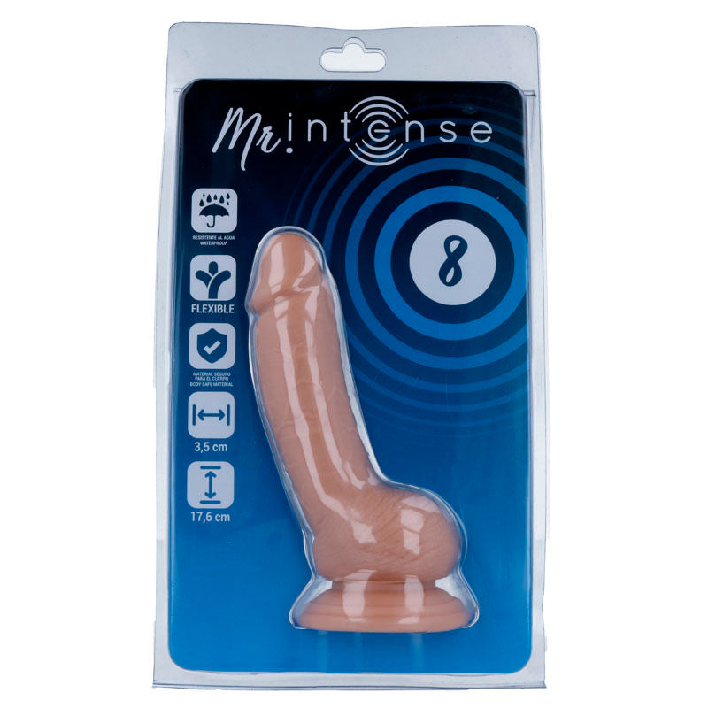 Realistic Dildo 17.6 cm x 3.5 cm with Balls – MR INTENSE