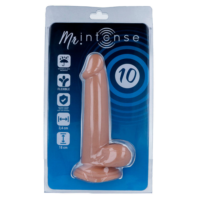 Realistic Dildo 18 cm x 3.4 cm with balls and suction cup – MR INTENSE