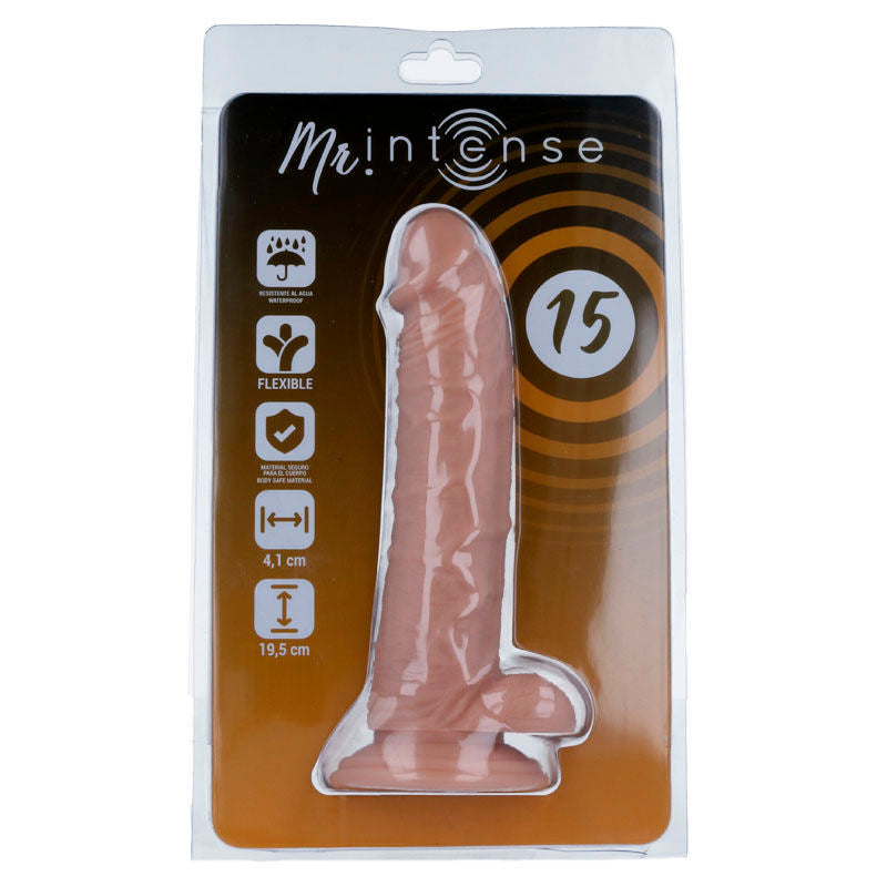 Realistic Dildo 19.5 cm x 4.1 cm (Ø4.1 cm) with Suction Cup - MR INTENSE