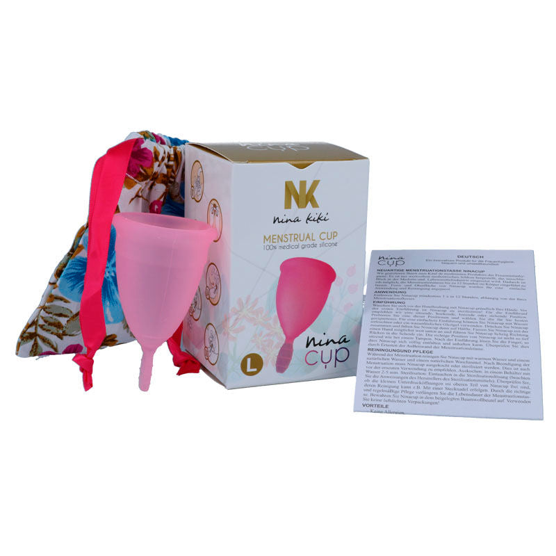 Menstrual Cup Pink | Size L (43 mm, 30 ml) | NINA KIKÍ