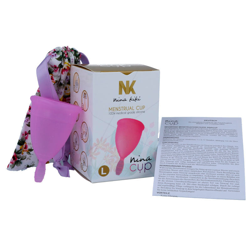 Menstrual Cup Size L | Purple | Medical-Grade Silicone | NINA KIKÍ