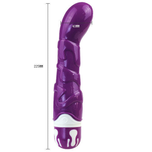 Realistic Cock 10 Rhythms Sensation (Violet) | 22 cm x 4 cm | BAILE