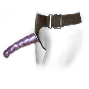 Double Penetration Strap-On with G-Spot Dildo 17 cm Lilac – Baile