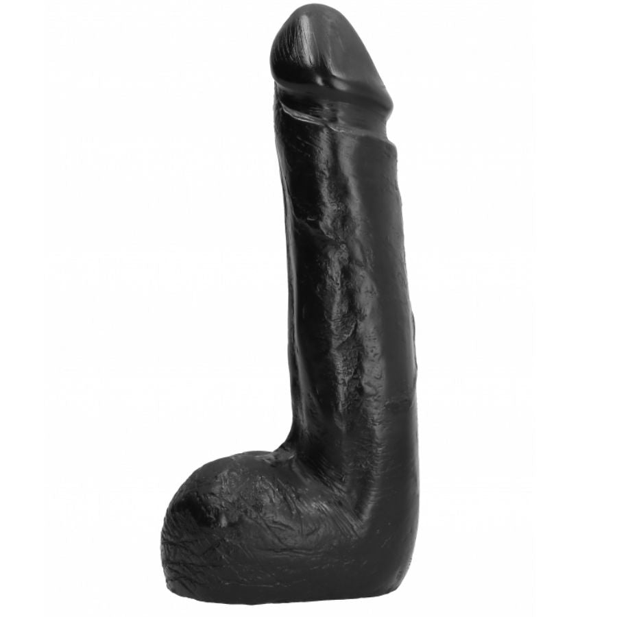 Soft Black Realistic Dildo | 20 cm x 4.5 cm | ALL BLACK