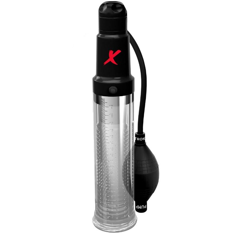 PDX ELITE - SUCK N PUMP STROKER VIBRATING MASTURBATOR STIMULATING WAVE PUMP