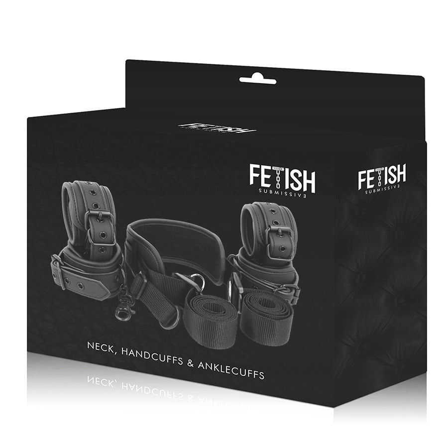 Master Position Restraint Set with 4 Neoprene-Lined Cuffs – FETISH SUBMISSIVE
