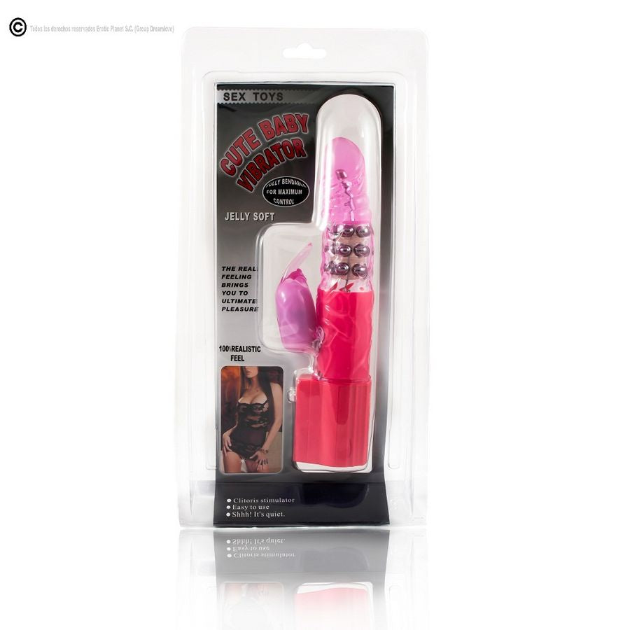 Rabbit Rotator Superstimulator Pink | 23.0 cm x 4.0 cm | Baile