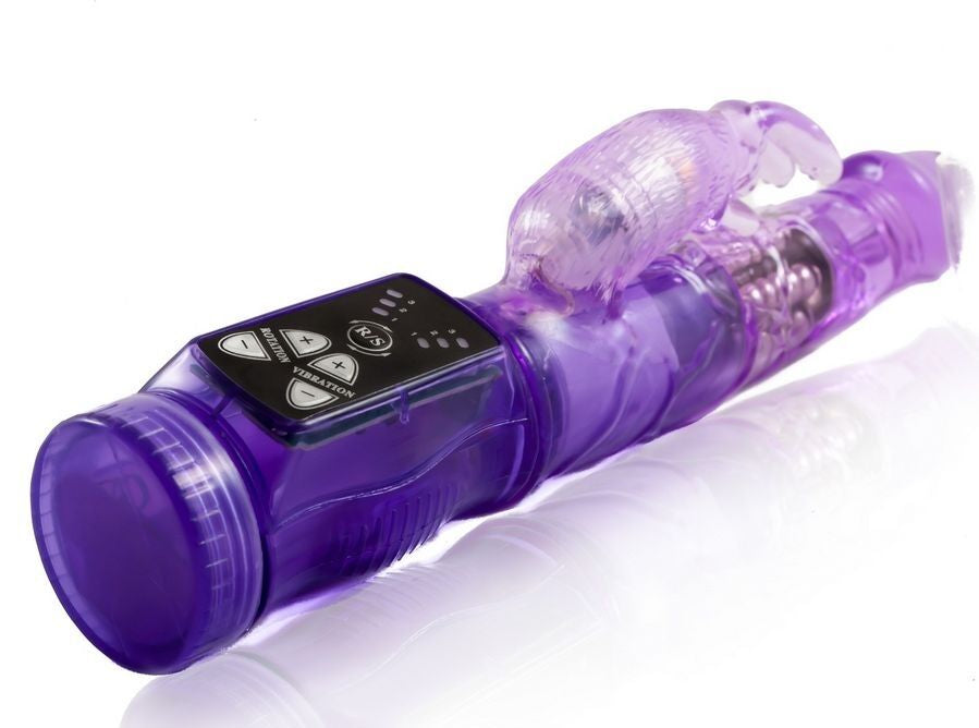Mini Rotator with Rabbit “Happy Angel” Lilac – 21.5 cm × 3.5 cm