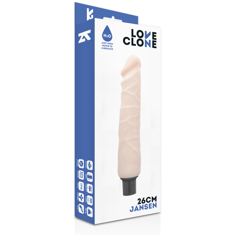 Jansen Self-Lubricating Realistic Vibrator | 26.0 cm x 4.3 cm | LOVECLONE