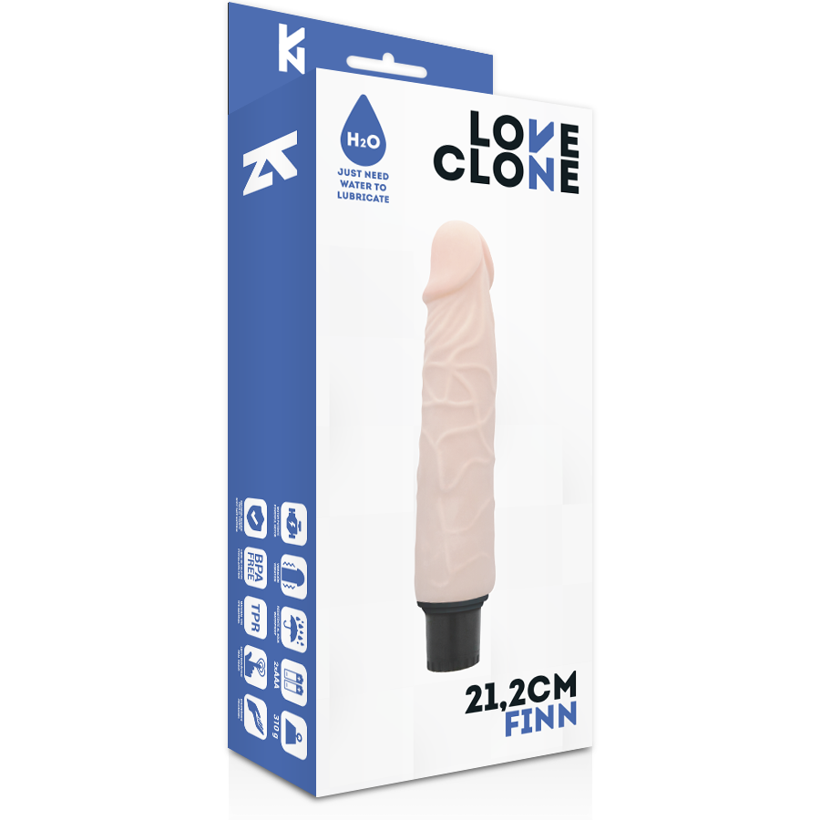 Finn Self-Lubricating Realistic Vibrator | 21.2 cm x 3.8 cm | LOVECLONE