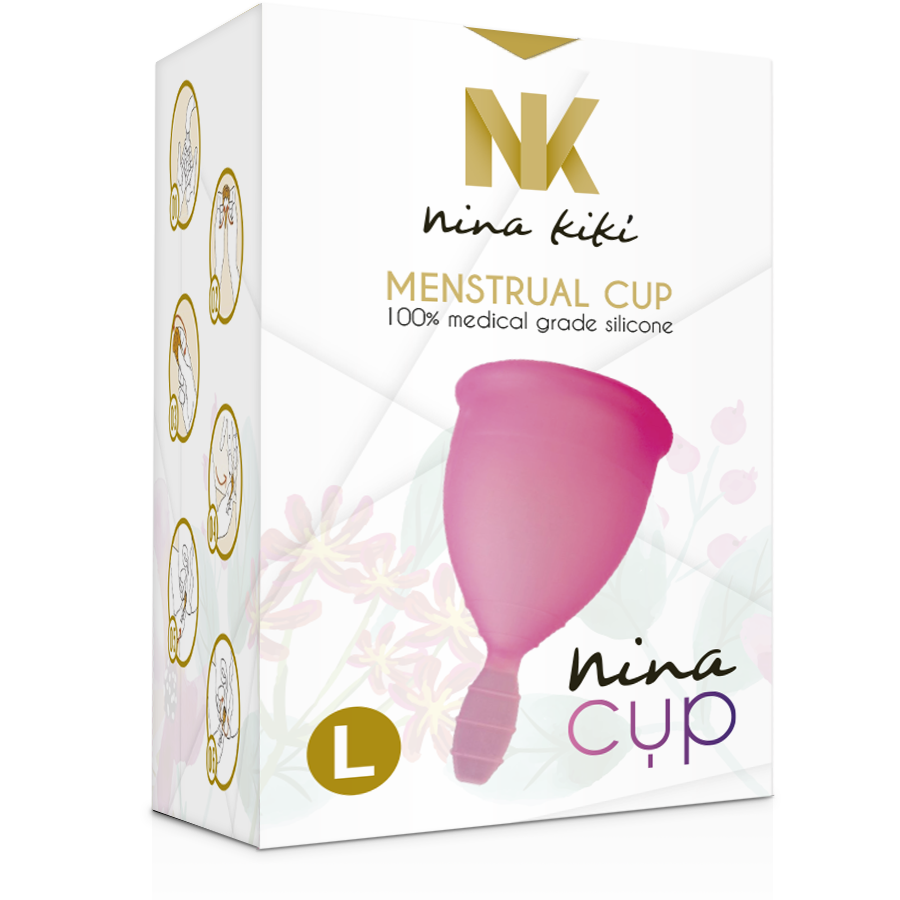 Menstrual Cup Pink | Size L (43 mm, 30 ml) | NINA KIKÍ