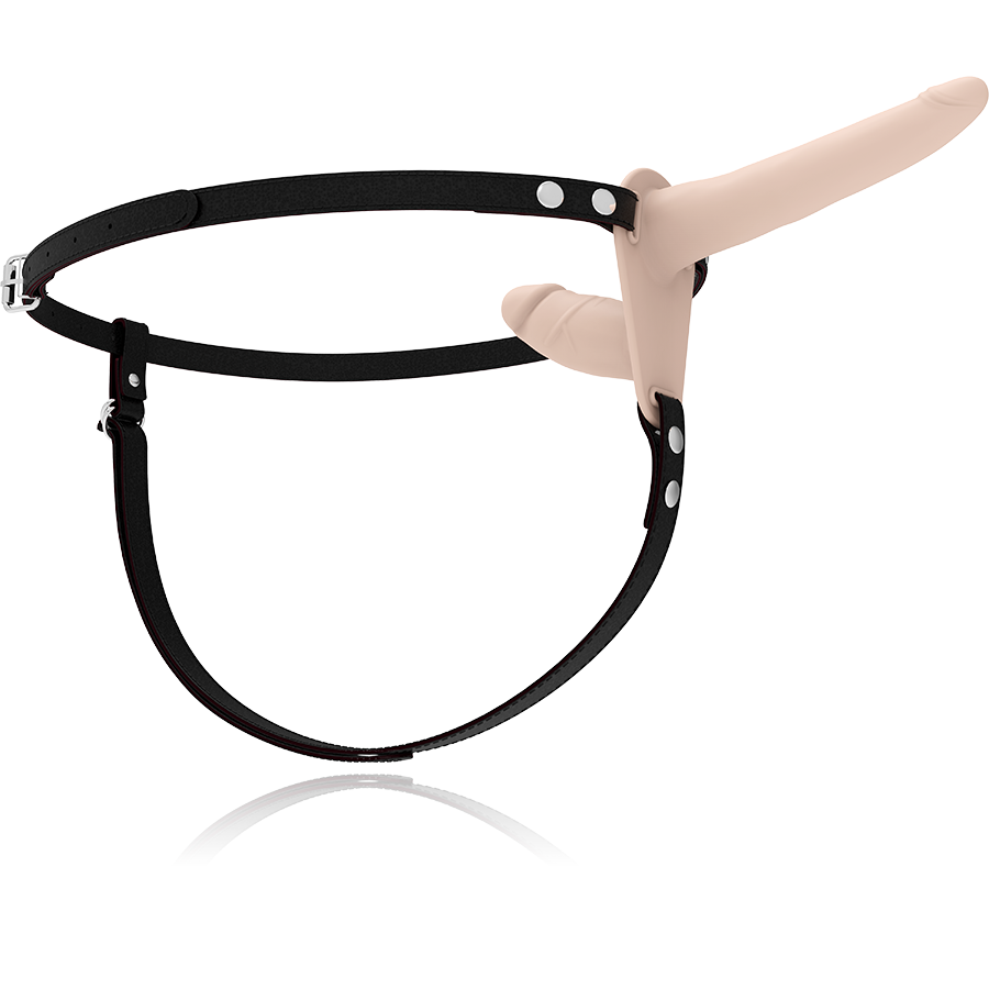Double Penetration Strap-On Harness | 15.0 cm + 8.0 cm | Fetish Submissive