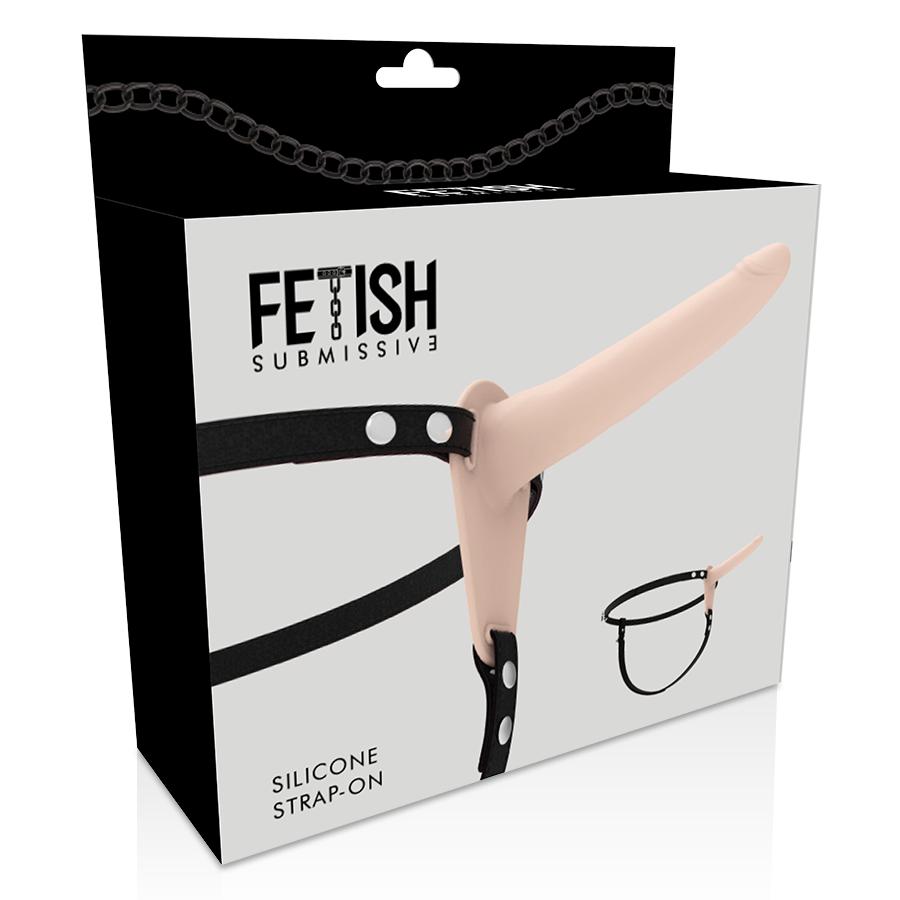 Silicone Strap-On Harness Set 15 cm (Flesh) - Fetish Submissive