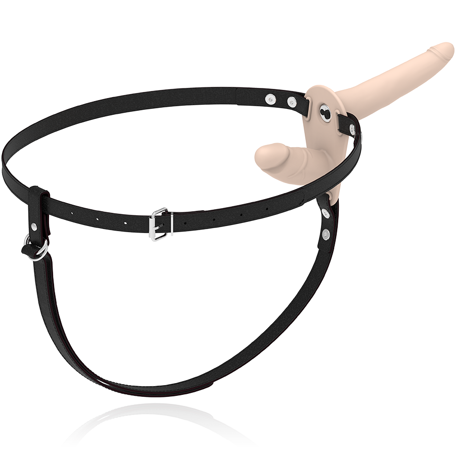 Double Penetration Strap-On Up-Tilt Vibrator | 15.0 cm + 8.0 cm | Fetish Submissive