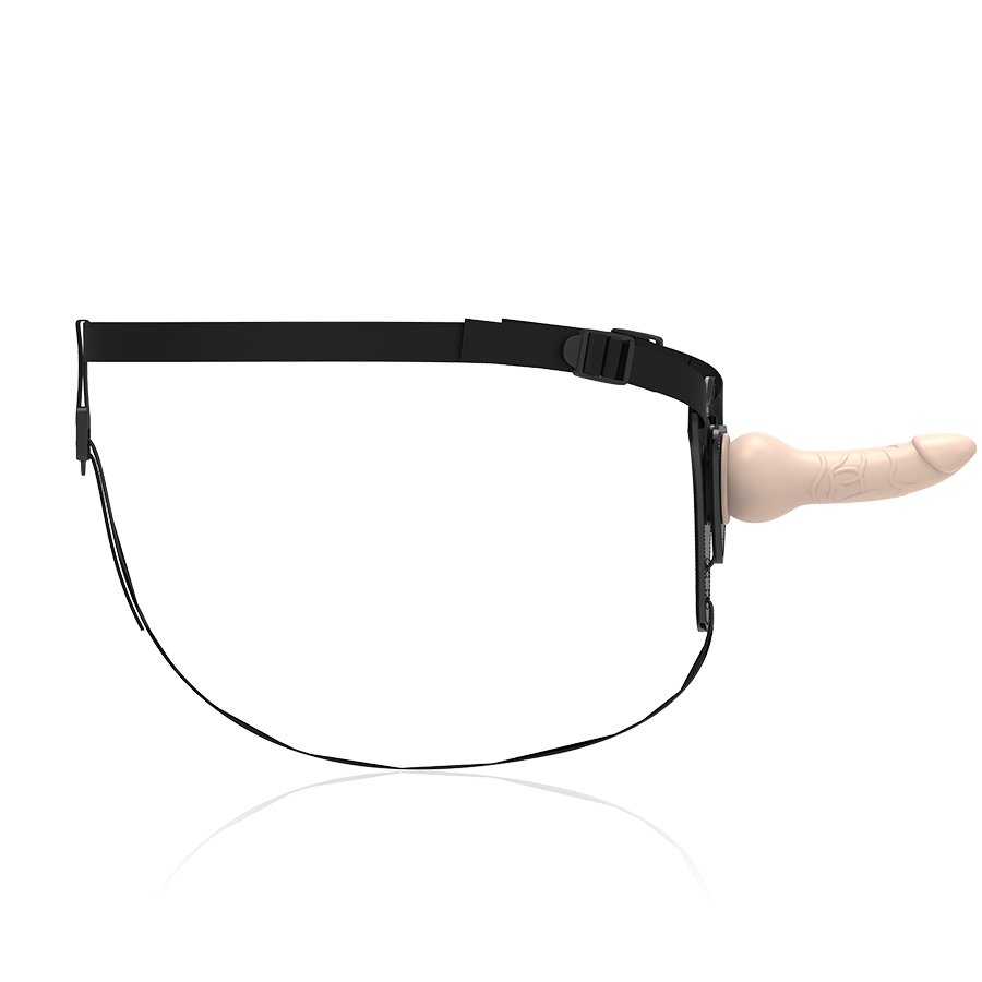 Strap-On Harness with Realistic Silicone Dildo 16 cm Flesh – Fetish Submissive