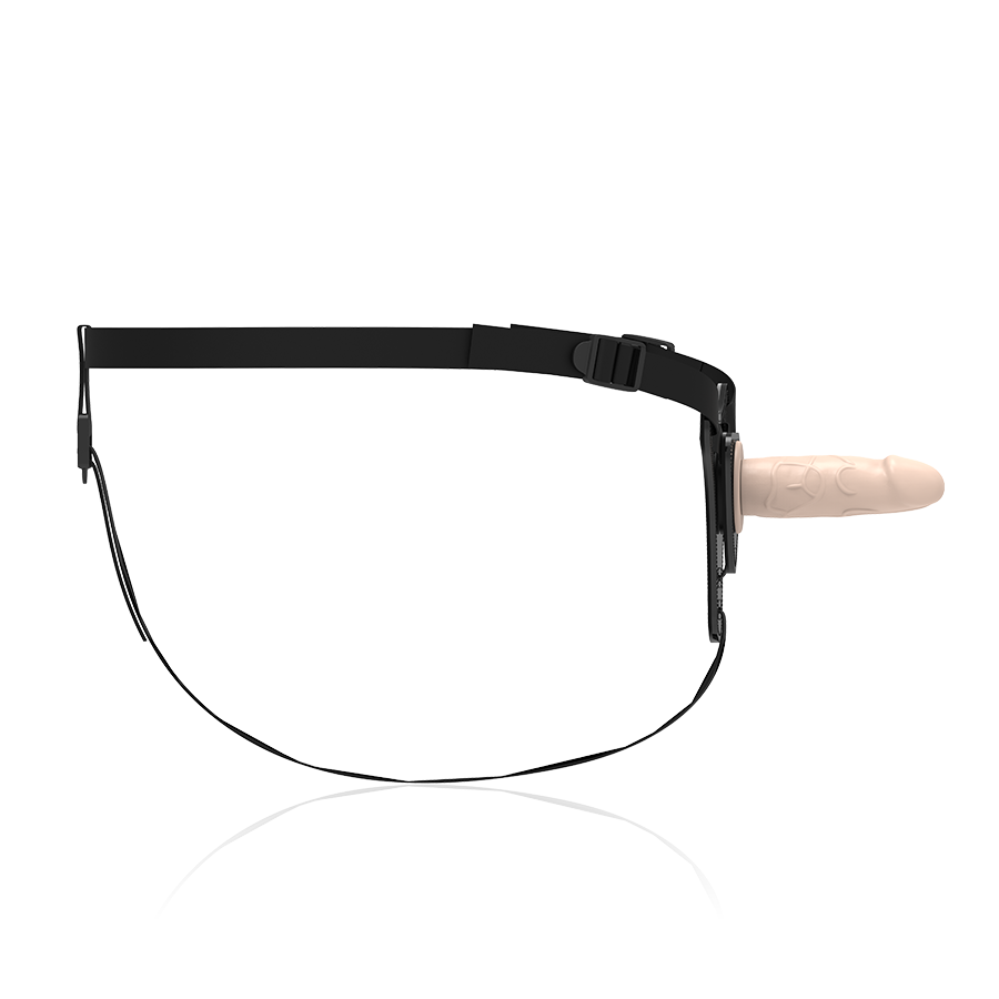 Harness + Realistic Silicone Dildo 12.5 cm | Elastic Belt, One Size – Fetish Submissive