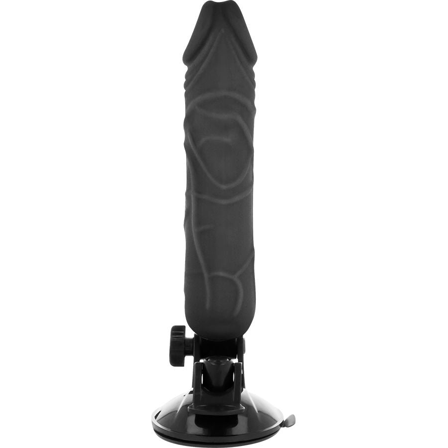 Realistic Vibrator with Wired Remote Black | 20.0 cm x 4.0 cm | Basecock