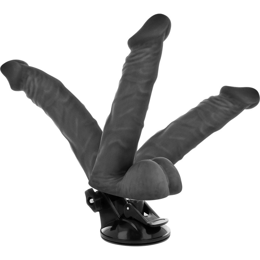 Poseable Realistic Vibrator with Remote | 20.0 cm x 4.5 cm | Black | BASECOCK