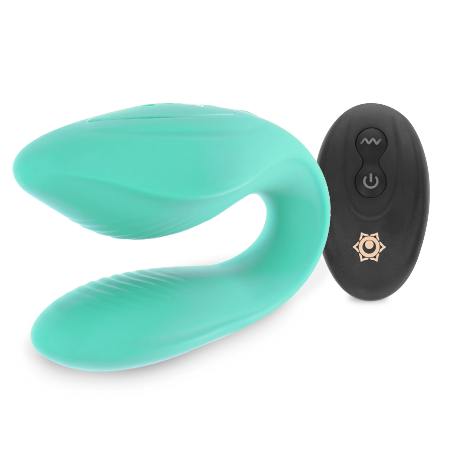 Kama Couples Vibrator with Remote – Aqua – RITHUAL