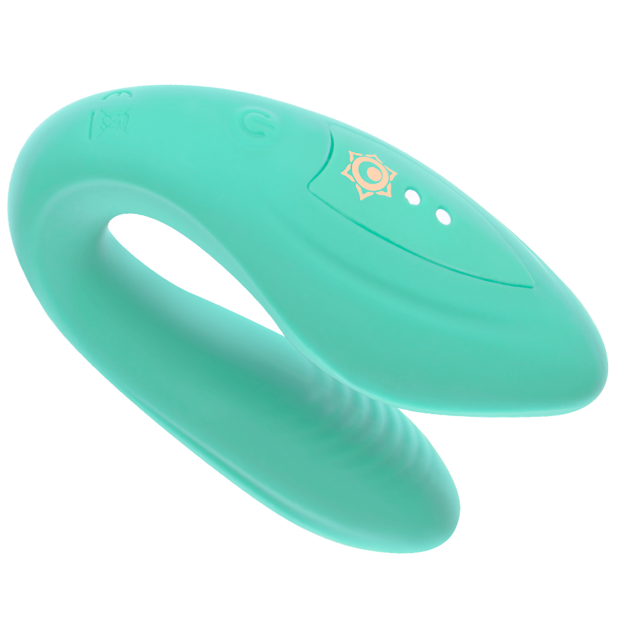 Kama Couples Vibrator with Remote – Aqua – RITHUAL