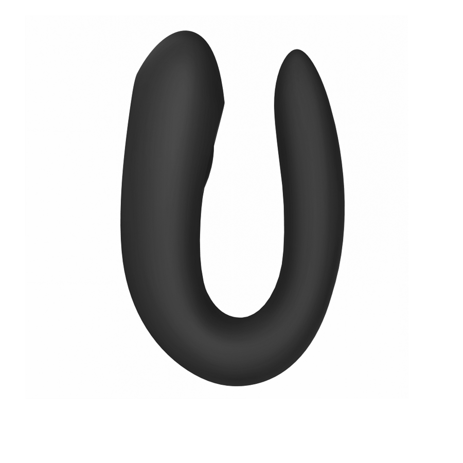 Satisfyer Double Joy with App – U-Shaped Couples Vibrator Purple/ Black, 2 Motors, Waterproof –
