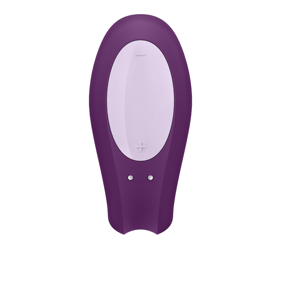Satisfyer Double Joy with App – U-Shaped Couples Vibrator Purple/ Black, 2 Motors, Waterproof –