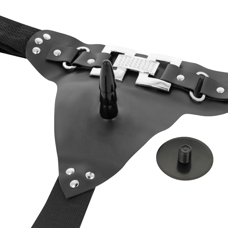 Deluxe Vibrating Strap-On 18 cm x 4.5 cm - Harness Attraction