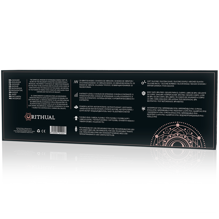 Akasha Wand 2.0 – Powerful Rechargeable Massager – Black – Rithual