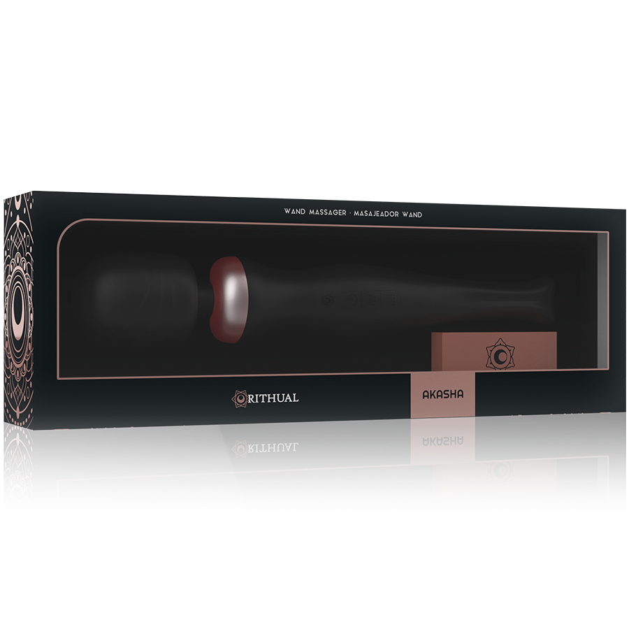 Akasha Wand 2.0 – Powerful Rechargeable Massager – Black – Rithual