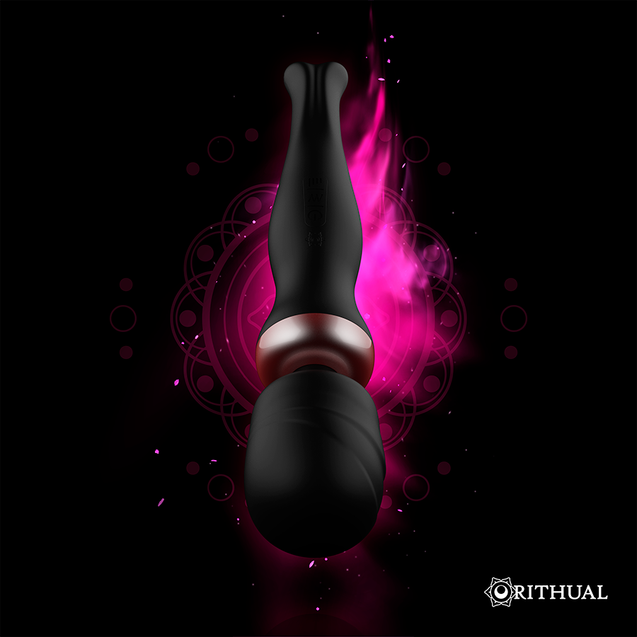 Akasha Wand 2.0 – Powerful Rechargeable Massager – Black – Rithual