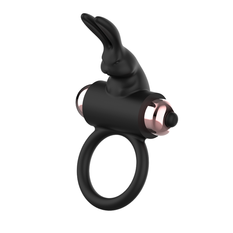 Vibrating Cock Ring Black/Gold – 1 Mode – Coquette Chic Desire