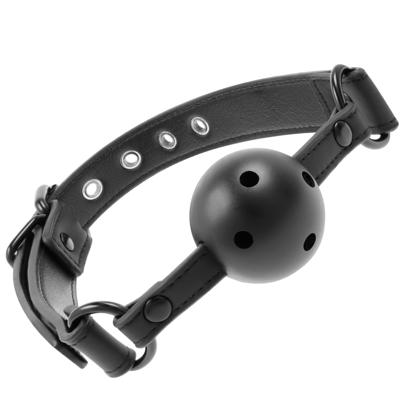 Vegan Breathable Ball Gag 4.5 cm Ball, 61.5 cm Strap – FETISH SUBMISSIVE