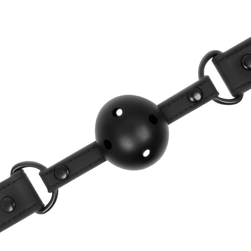 Vegan Breathable Ball Gag 4.5 cm Ball, 61.5 cm Strap – FETISH SUBMISSIVE