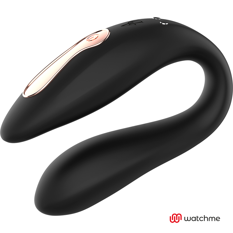 Anne’s Desire Dual Pleasure Couples Vibrator with WatchMe Remote | 8.5 cm x 3.2 cm | Black