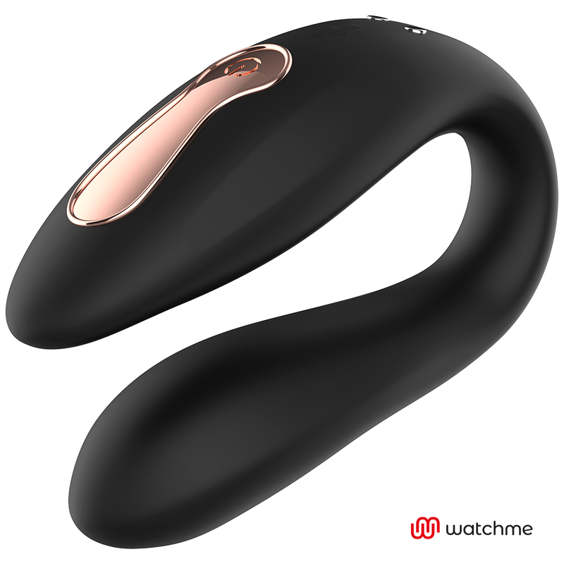 Anne’s Desire Dual Pleasure Couples Vibrator with WatchMe Remote | 8.5 cm x 3.2 cm | Black