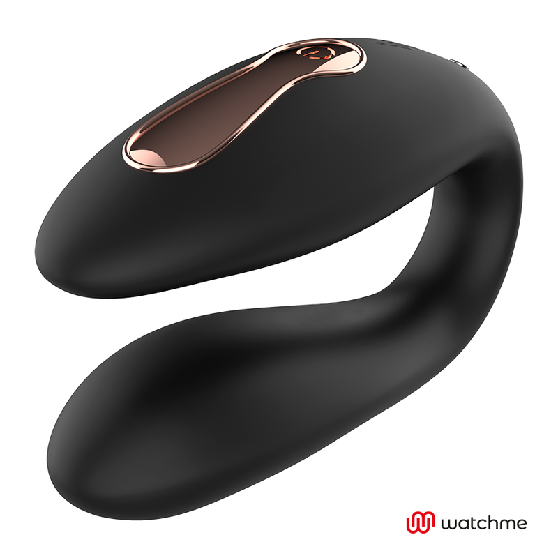 Anne’s Desire Dual Pleasure Couples Vibrator with WatchMe Remote | 8.5 cm x 3.2 cm | Black