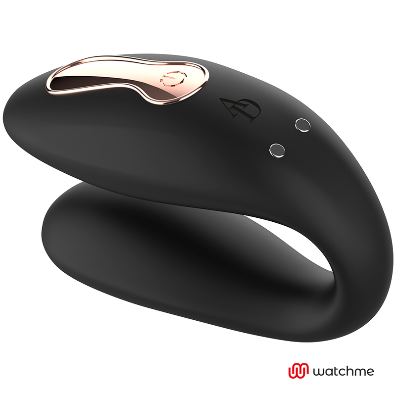 Anne’s Desire Dual Pleasure Couples Vibrator with WatchMe Remote | 8.5 cm x 3.2 cm | Black