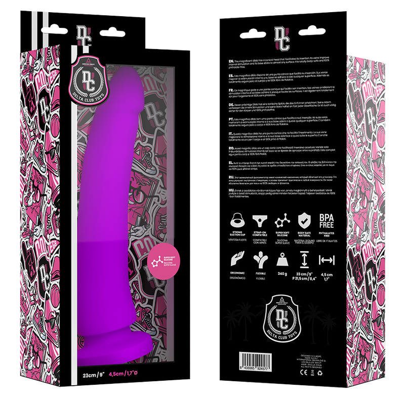 Lilac Medical Silicone Dildo 23 cm × 4.5 cm – DELTA CLUB