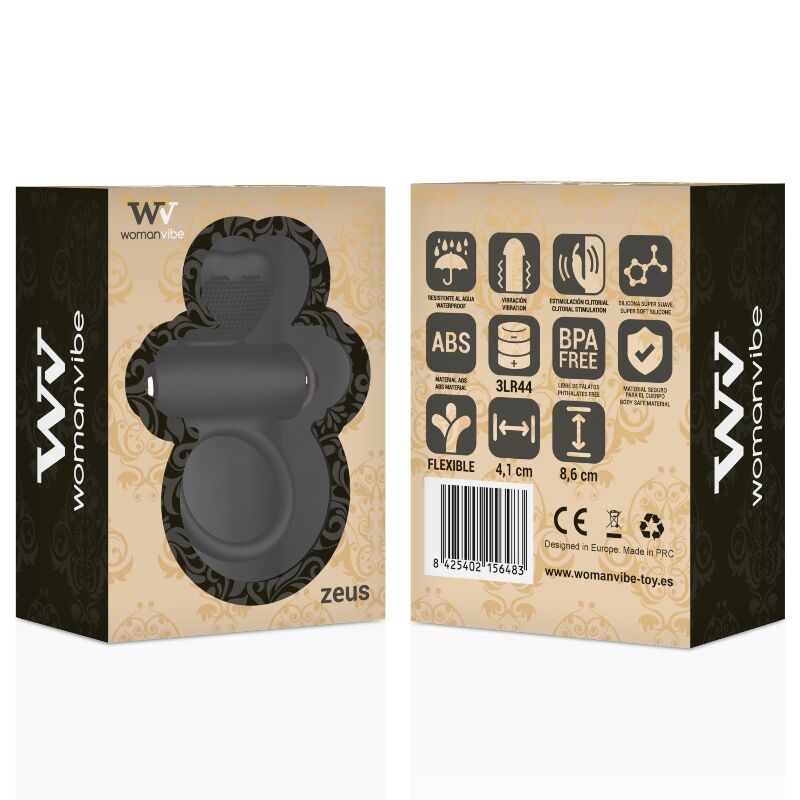Zeus Silicone Vibrating Ring 4.1 cm x 8.6 cm – WOMANVIBE