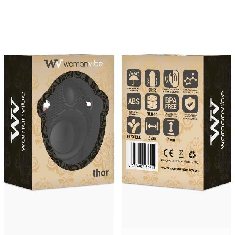 Thor Silicone Vibrating Cock Ring 7 cm x 5 cm - WOMANVIBE
